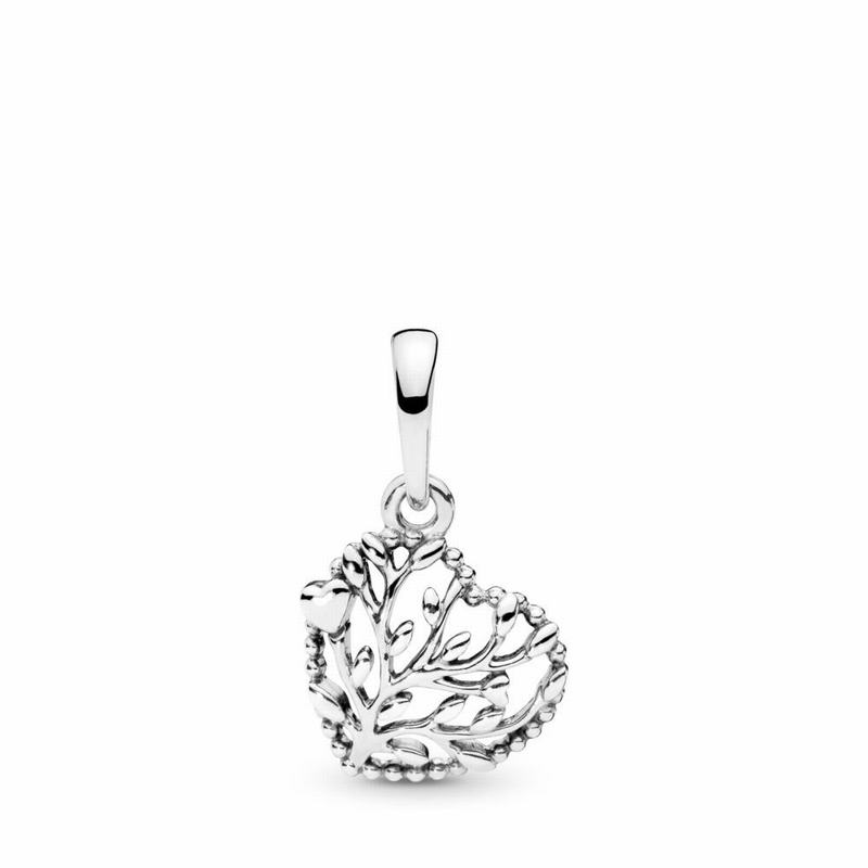 Pandora Flourishing Hearts Dangle Charm - Sterling Silver - Canada | BR2195XS